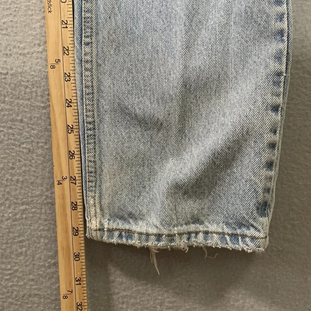 Vtg 80s Levi's 505 Orange Tab Jeans 33x30 Made in USA Faded Distressed